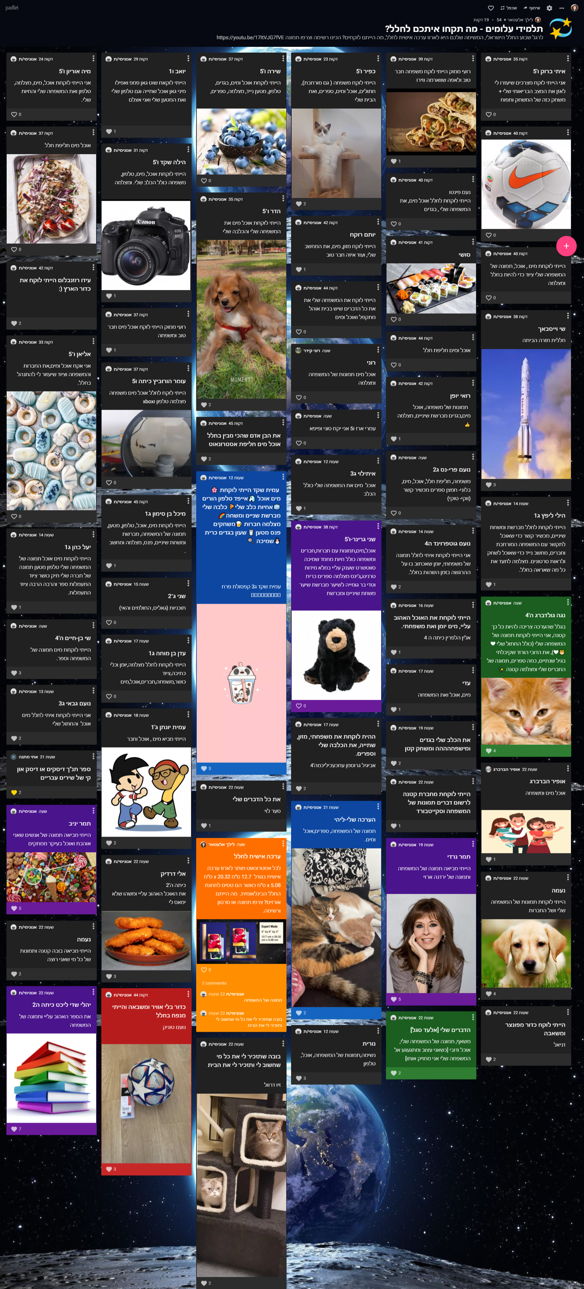 שבוע החלל הישראלי בעלומים 2021 by Lilach Elattar - Illustrated by בית ספר יסודי עלומים קרית אונו - Ourboox.com