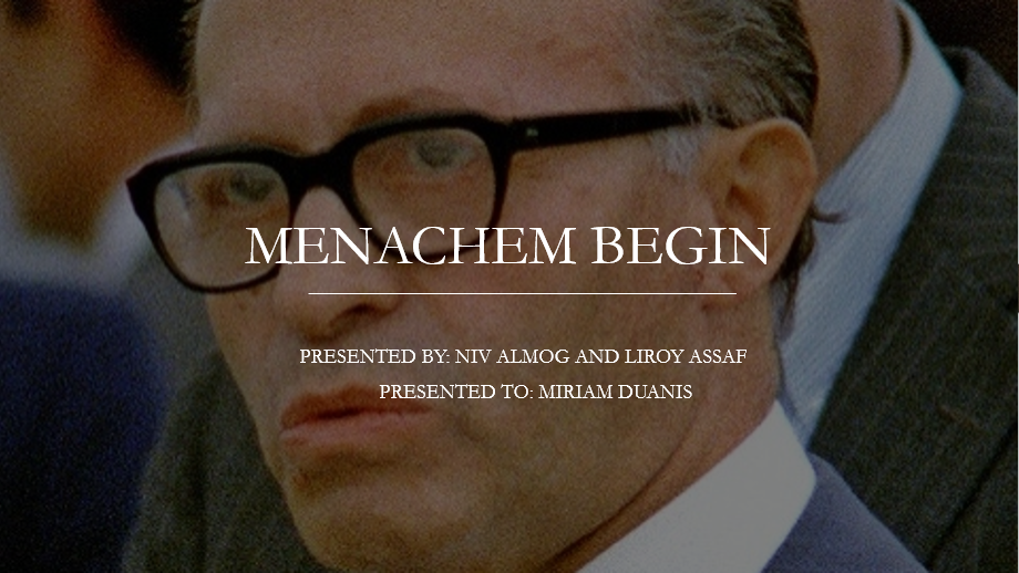 Menachem Begin by Liroy Assaf & Niv Almog - Illustrated by Liroy Assaf & Niv Almog - Ourboox.com