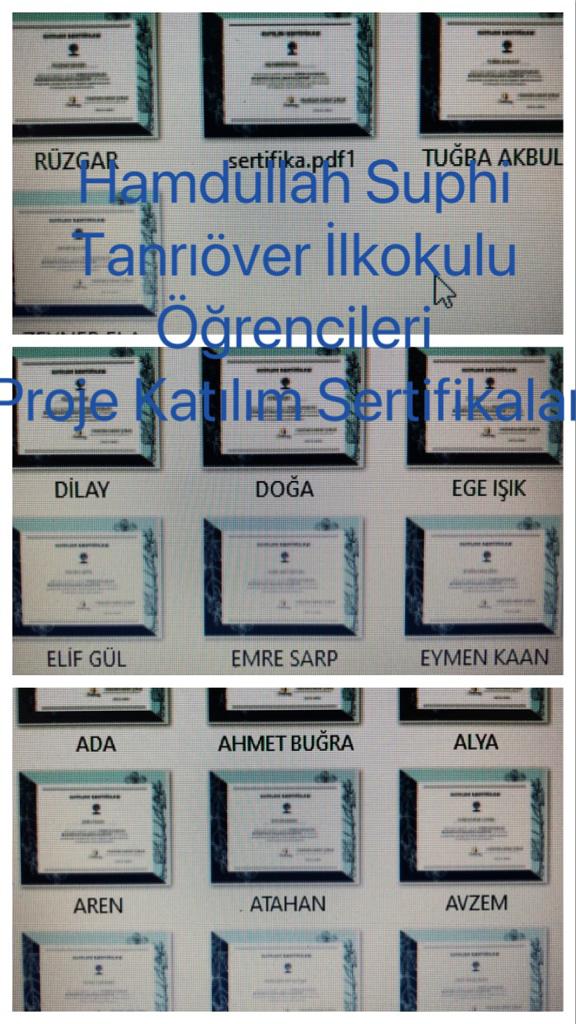 Öğrenci Katılım Sertifikaları- Dünün Çocukları Bugünün Çocuklarını Anlamıyor by Ömür - Ourboox.com