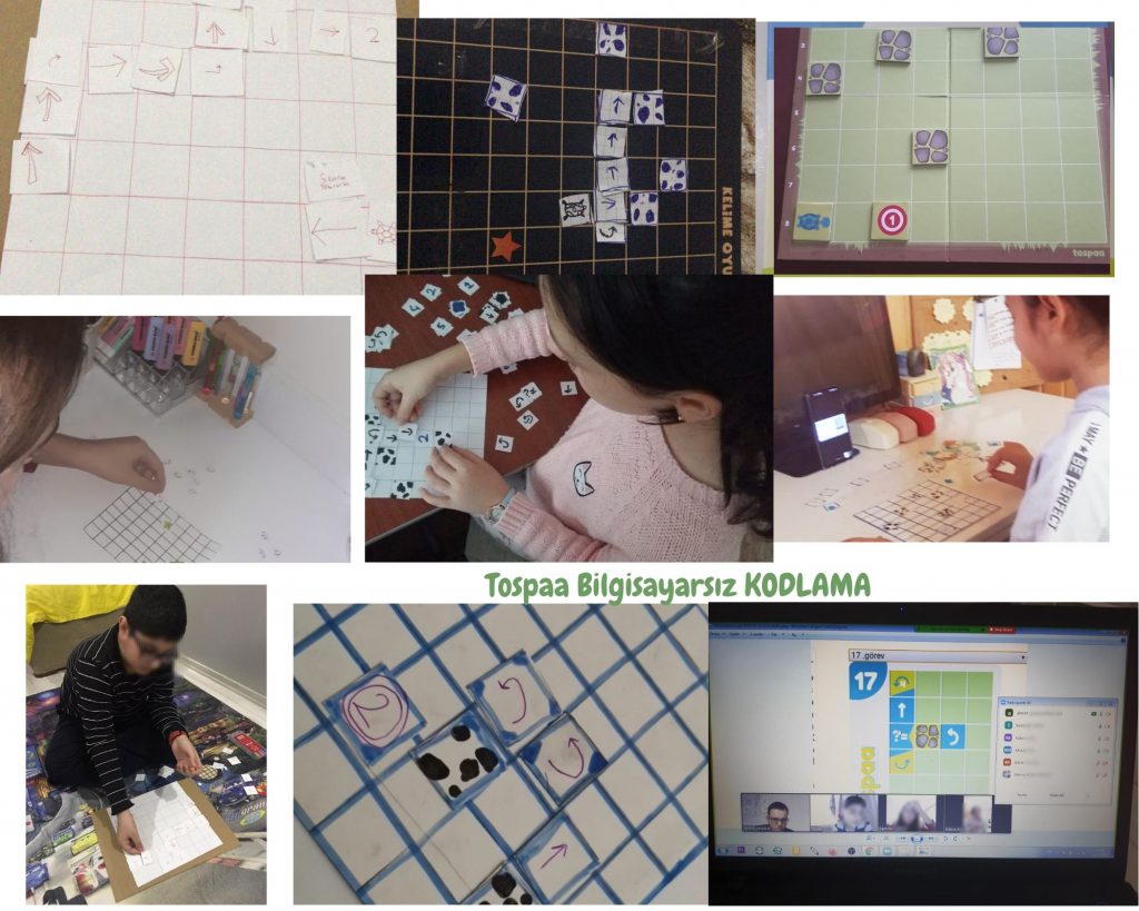 BİLGİSAYARSIZ KODLAMA “tospaa”etkinliği by Sibel - Illustrated by BİLGİSAYARSIZ KODLAMA -tospaa - Ourboox.com