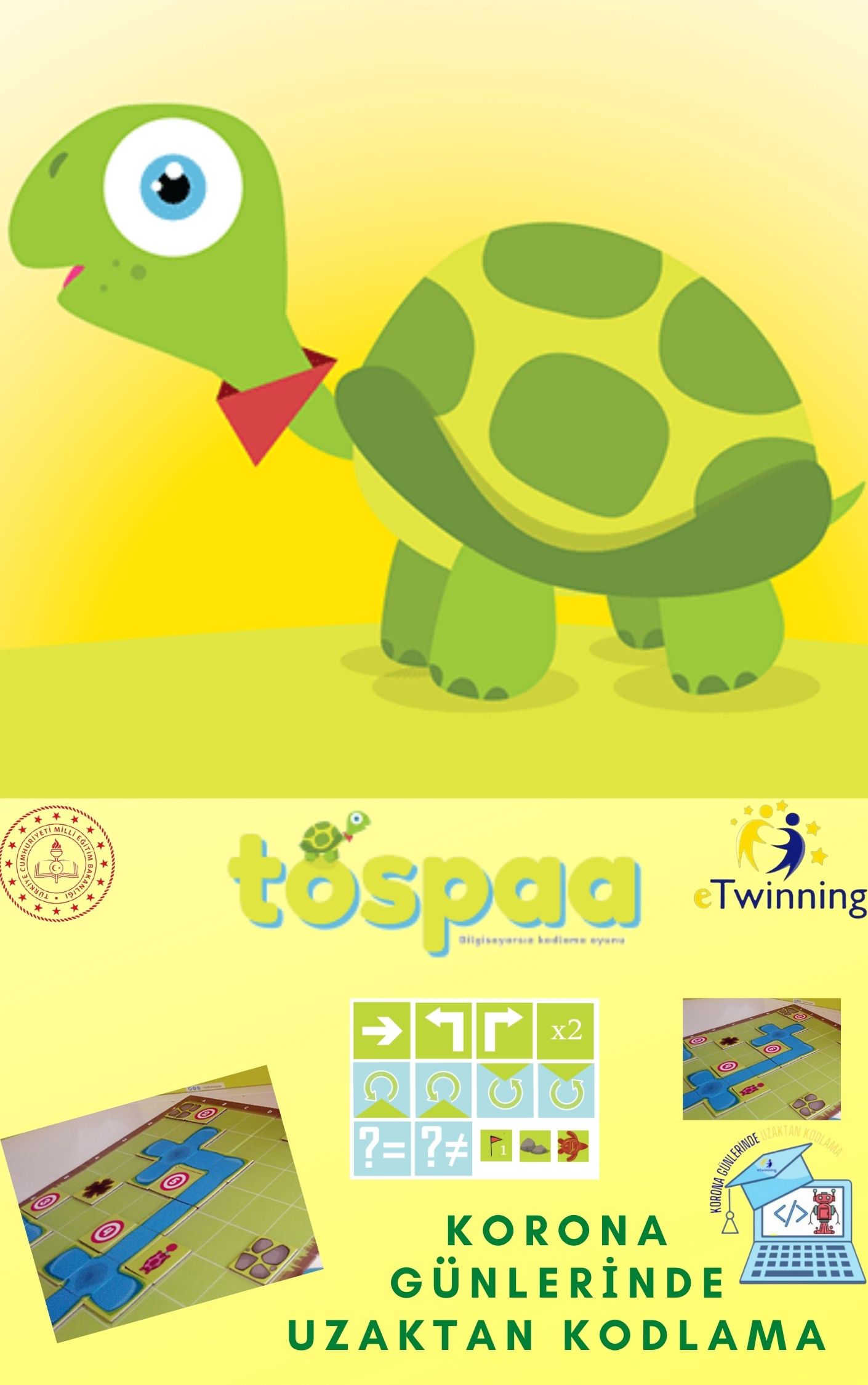 BİLGİSAYARSIZ KODLAMA “tospaa”etkinliği by Sibel - Illustrated by BİLGİSAYARSIZ KODLAMA -tospaa - Ourboox.com