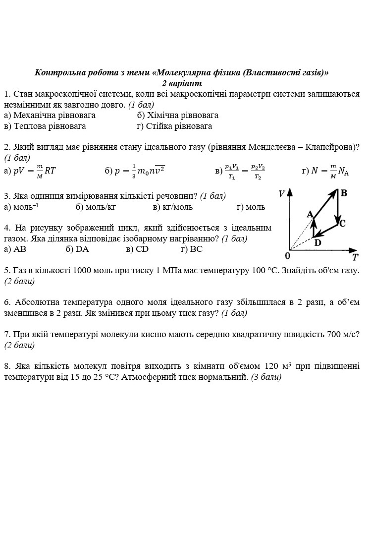 Будова речовини. Ідеальний газ by Svetlana Bilyk - Ourboox.com
