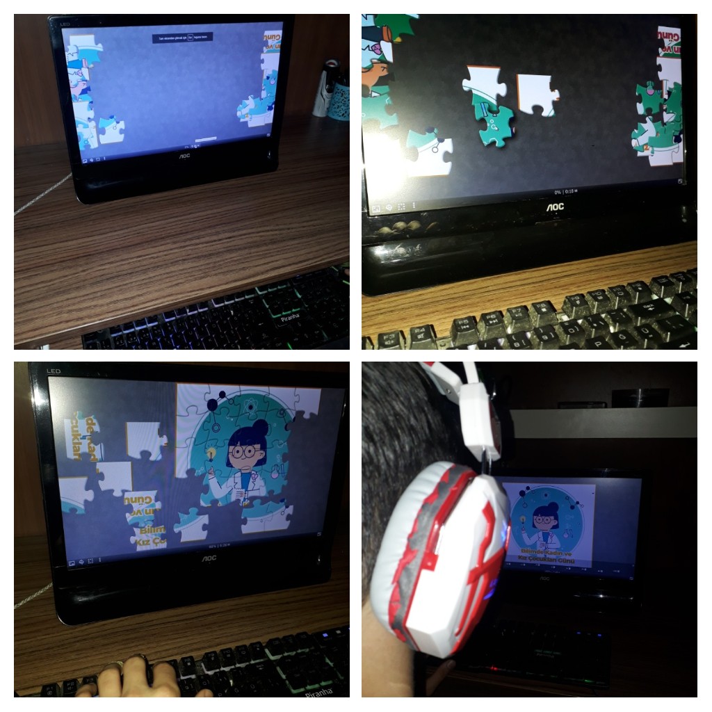 Deneyle Oynuyor Bilimle Öğreniyorum Projesi  11 Şubat “Bilimde Kadın ve Kız Çocukları Uluslararası Günü”Puzzle Çalışmaları by ESRA KALEM - Ourboox.com