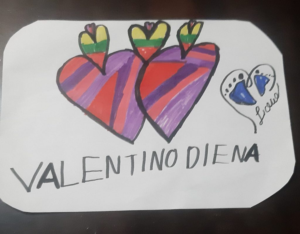 Su šv. Valentinu by Gražina - Illustrated by 2a klasė - Ourboox.com