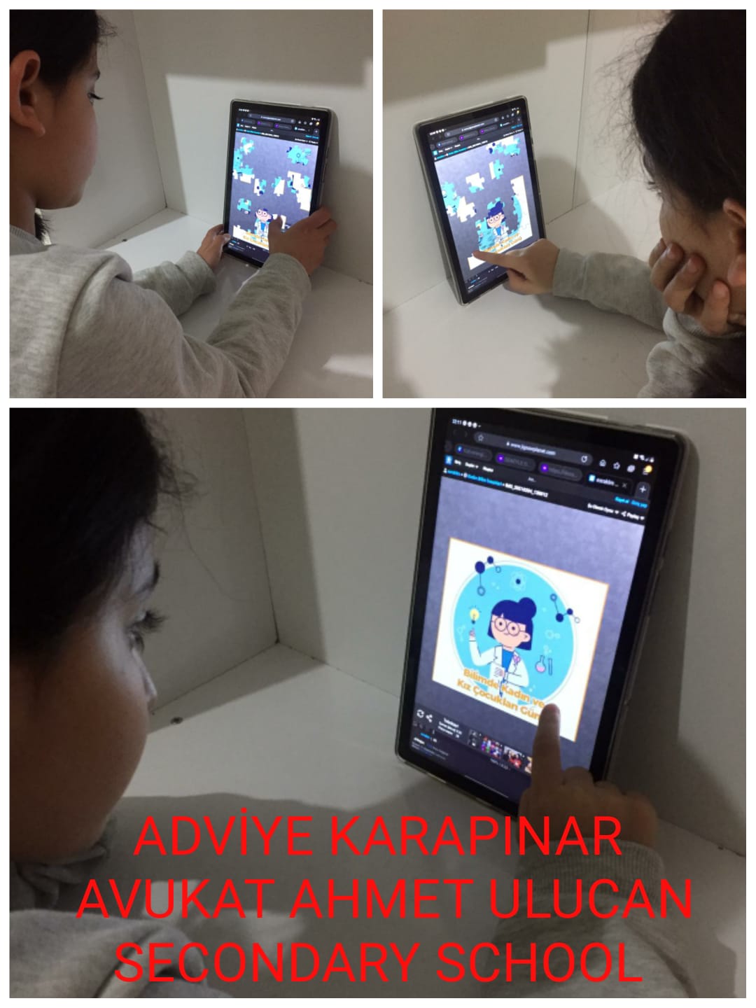 Deneyle Oynuyor Bilimle Öğreniyorum Projesi  11 Şubat “Bilimde Kadın ve Kız Çocukları Uluslararası Günü”Puzzle Çalışmaları by ESRA KALEM - Ourboox.com