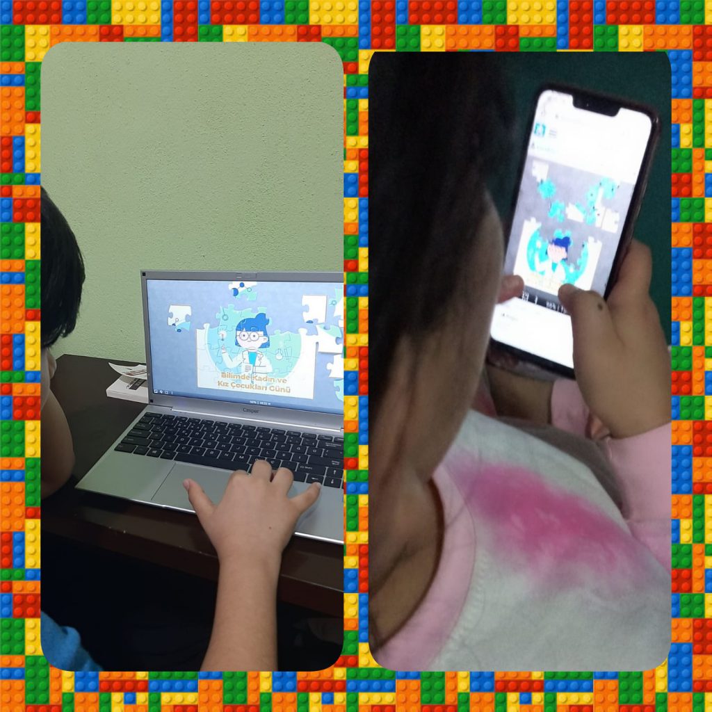 Deneyle Oynuyor Bilimle Öğreniyorum Projesi  11 Şubat “Bilimde Kadın ve Kız Çocukları Uluslararası Günü”Puzzle Çalışmaları by ESRA KALEM - Ourboox.com