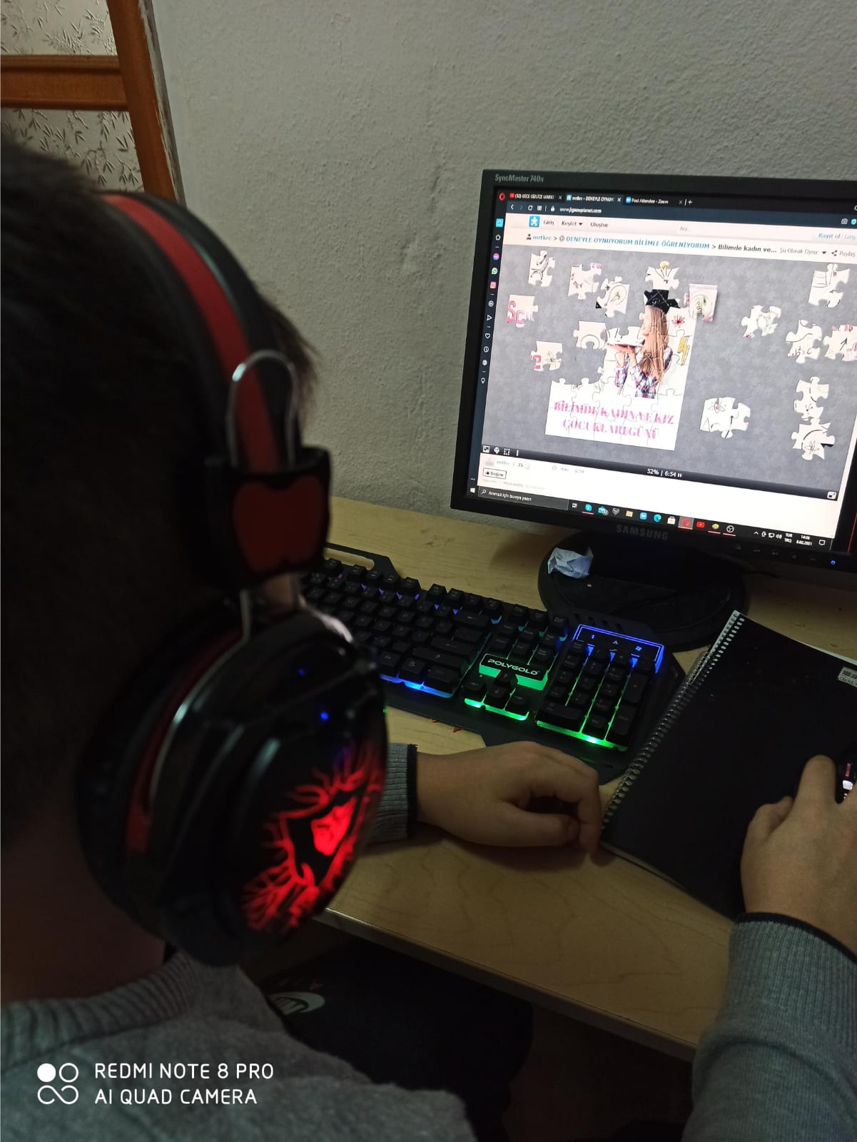 Deneyle Oynuyor Bilimle Öğreniyorum Projesi  11 Şubat “Bilimde Kadın ve Kız Çocukları Uluslararası Günü”Puzzle Çalışmaları by ESRA KALEM - Ourboox.com