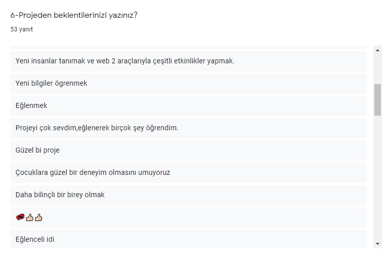 PROJE FİNAL ANKETİ ANALİZ RAPORU by betül aytekin - Ourboox.com