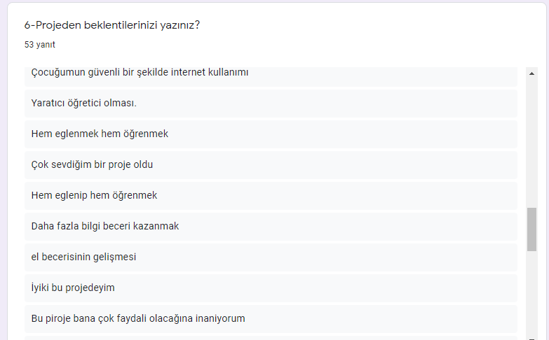 PROJE FİNAL ANKETİ ANALİZ RAPORU by betül aytekin - Ourboox.com