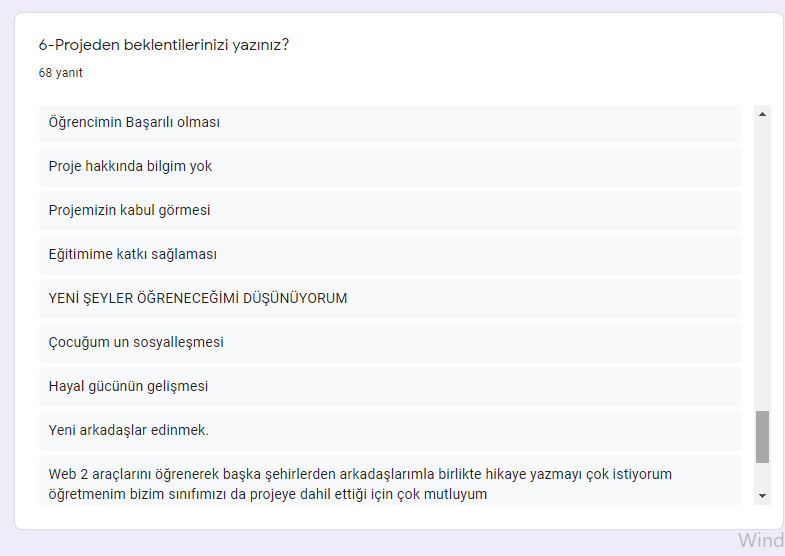 BEN KISACA EP ÖĞRENCİ BAŞLANGIÇ VE FİNAL ANKETİ KIYASLAMA ANALİZ RAPORU by betül aytekin - Ourboox.com