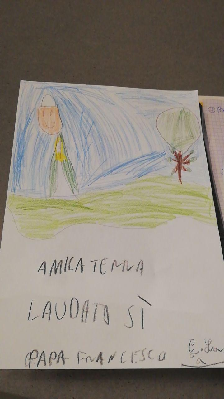 La copertina dell’enciclica Laudato si’ by Rosaria Ricciardo - Ourboox.com