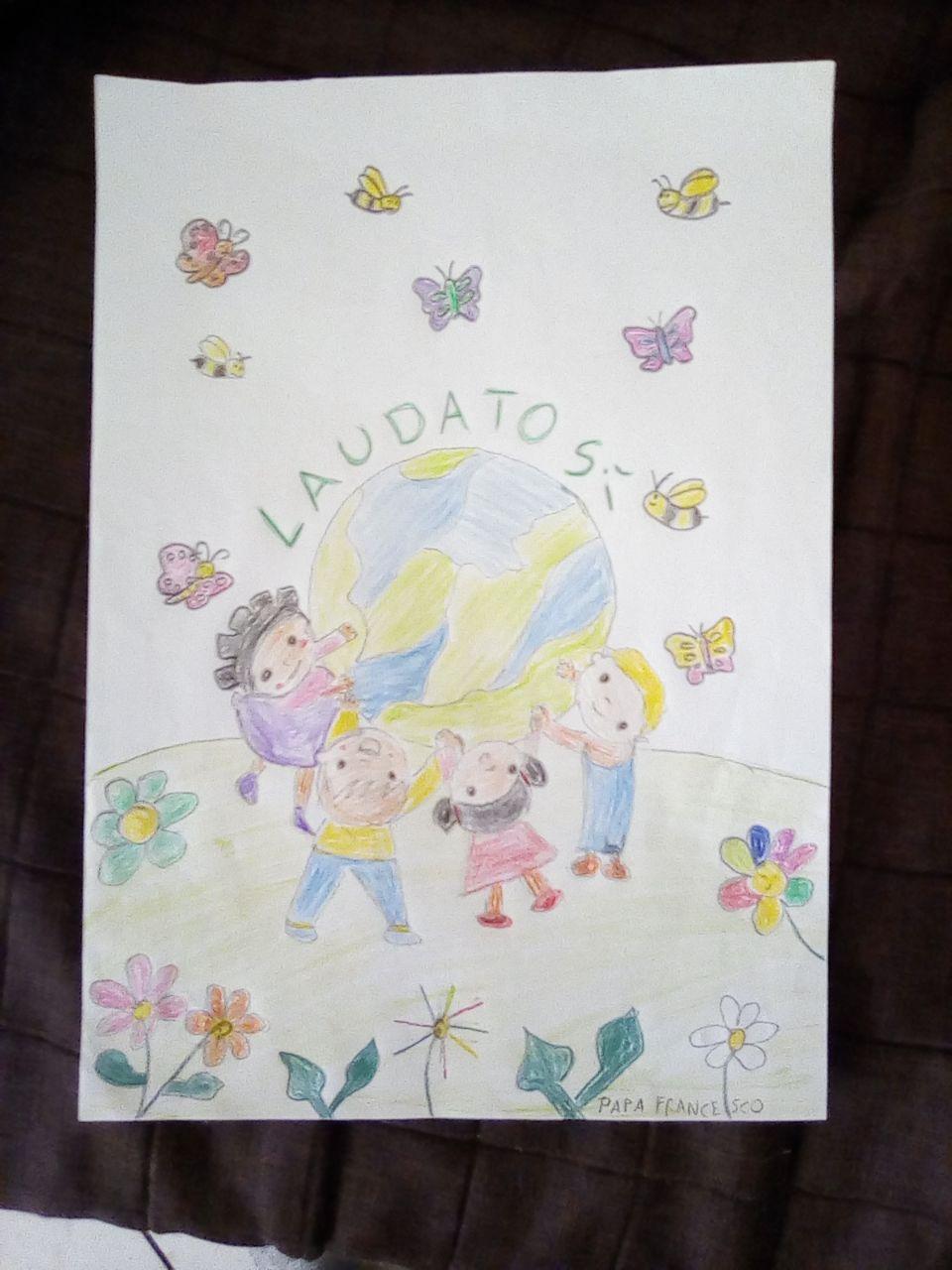 La copertina dell’enciclica Laudato si’ by Rosaria Ricciardo - Ourboox.com
