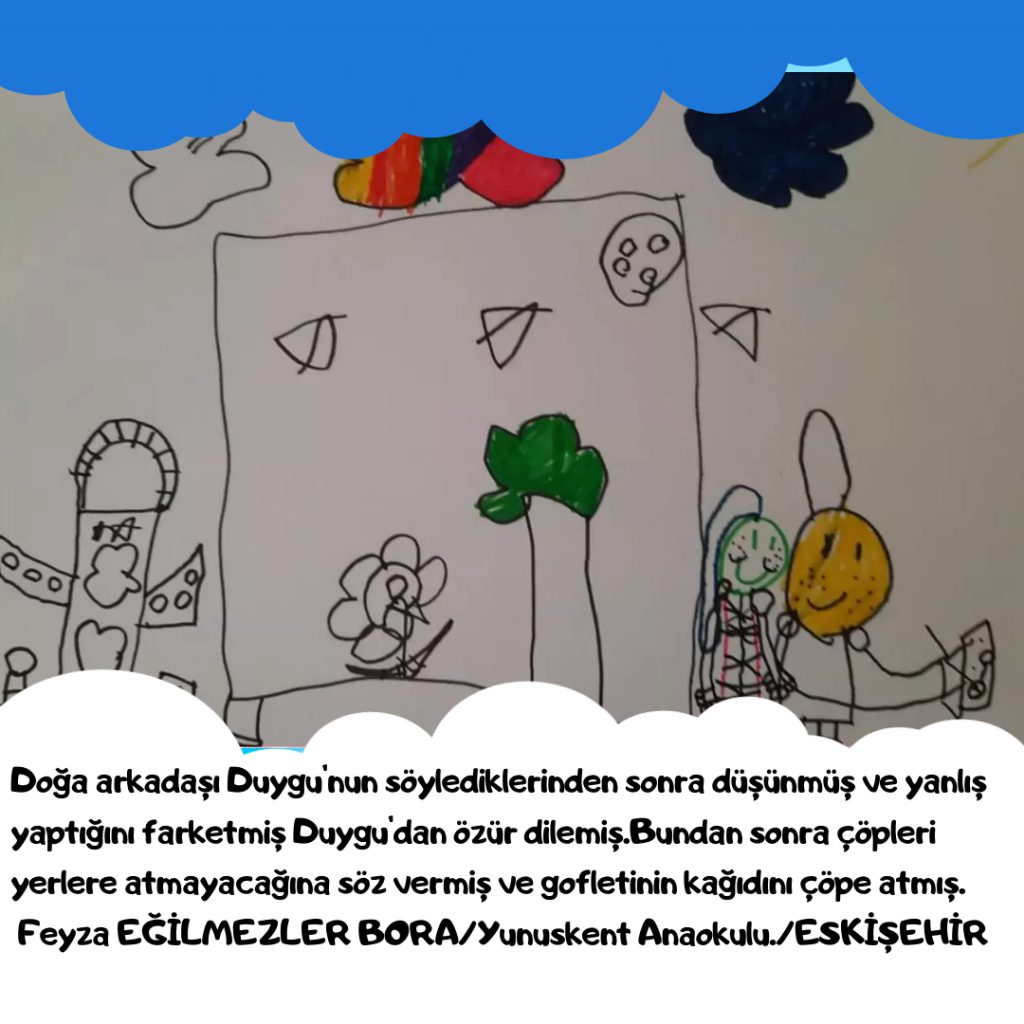 DUYGU VE DOĞA’NIN DUYARLI BİR GÜNÜ by Yasemin Harma Turan - Illustrated by eTwinning Projesi - Ourboox.com