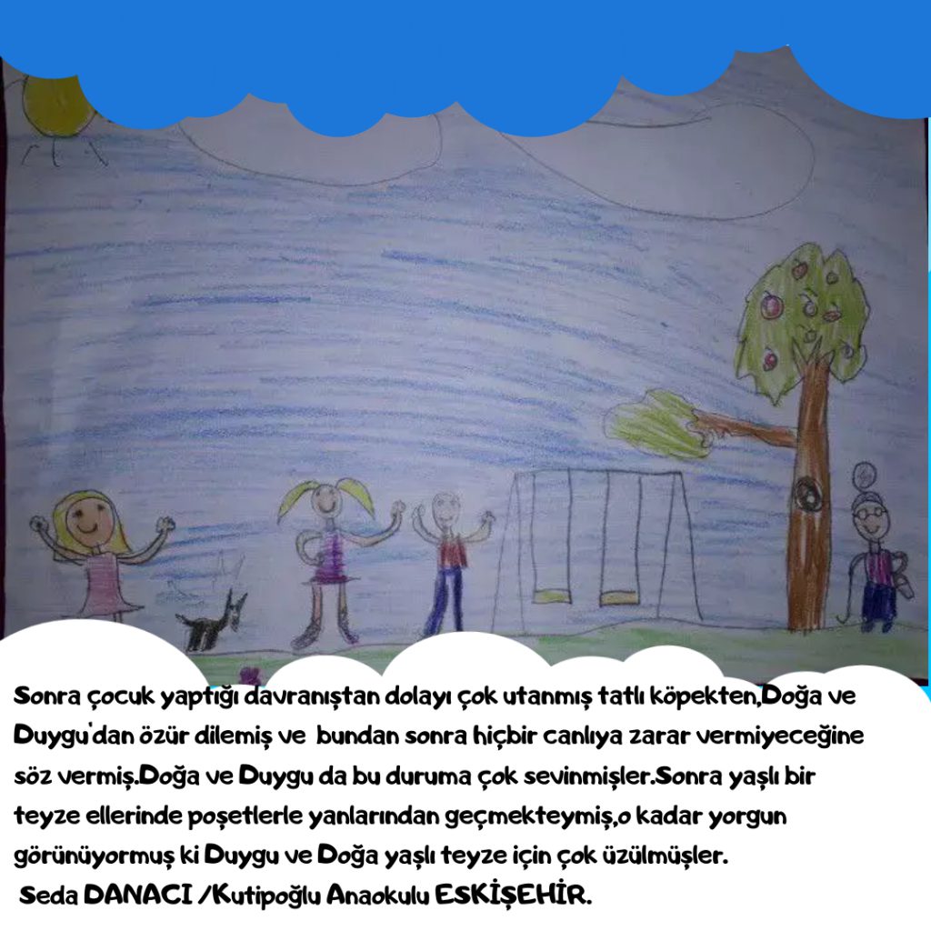 DUYGU VE DOĞA’NIN DUYARLI BİR GÜNÜ by Yasemin Harma Turan - Illustrated by eTwinning Projesi - Ourboox.com