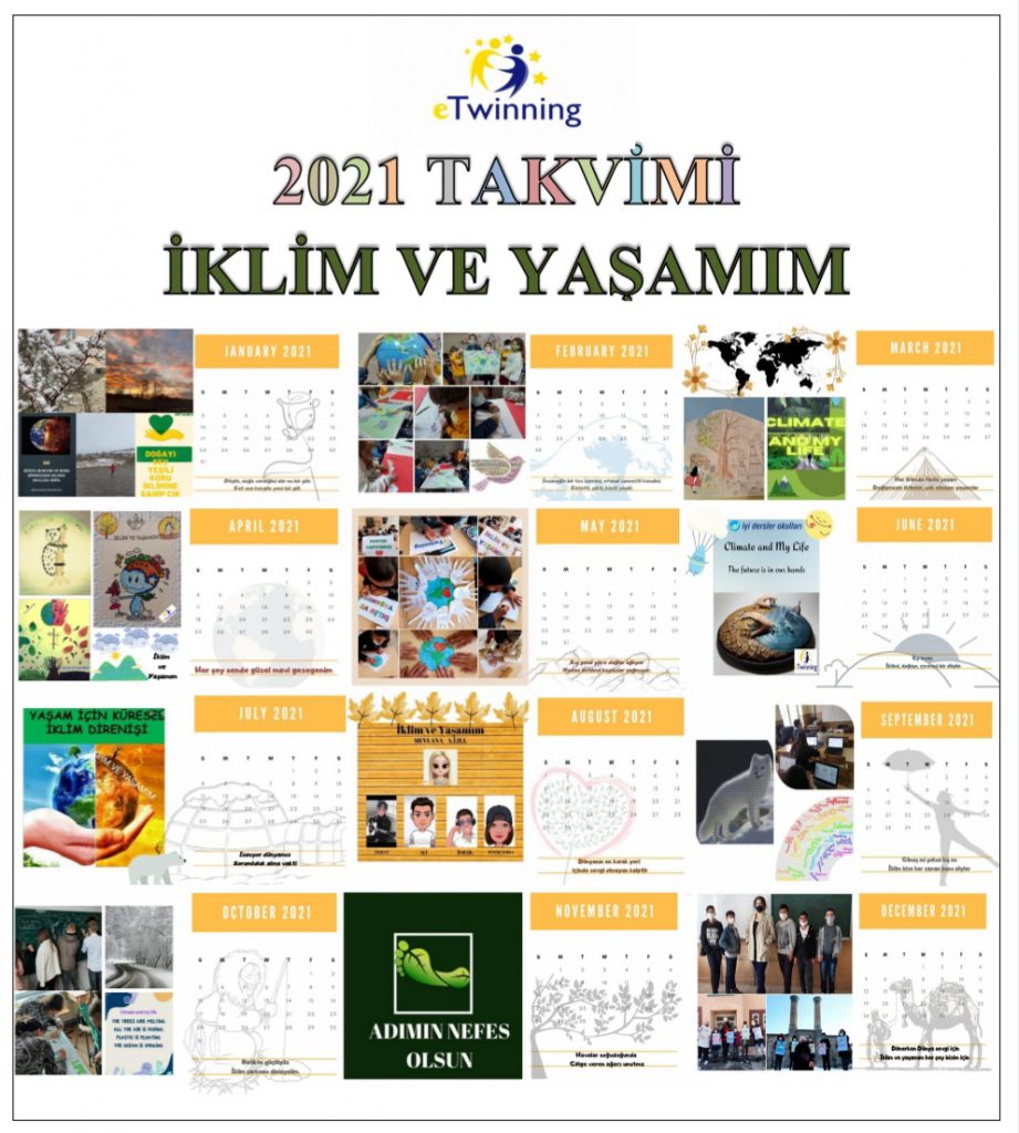 İKLİM VE YAŞAMIM TAKVİMİ (CLIMATE AND CALENDAR OF LIFE) by Merve Altunyurt - Illustrated by İKLİM VE YAŞAMIM - Ourboox.com