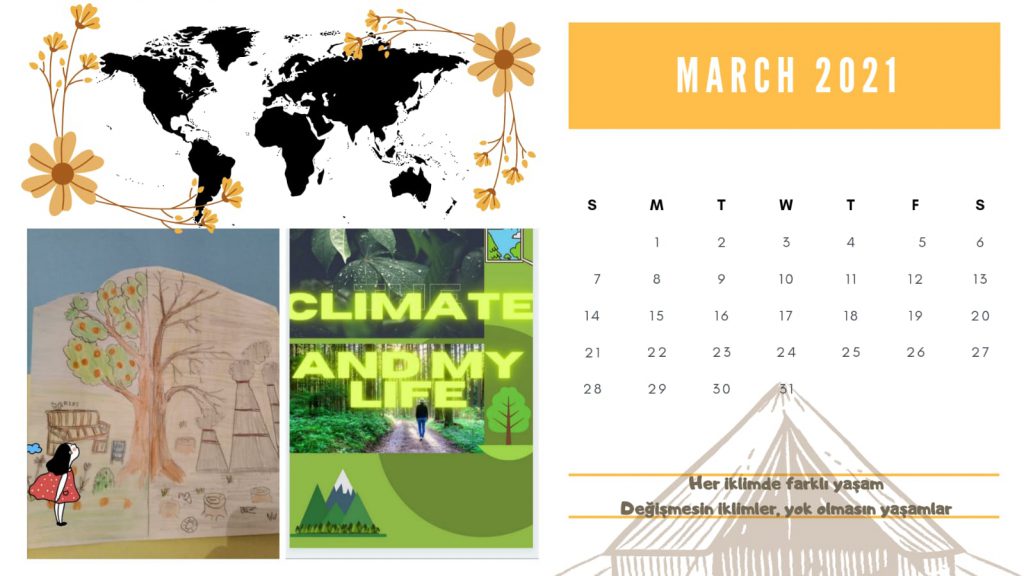 İKLİM VE YAŞAMIM TAKVİMİ (CLIMATE AND CALENDAR OF LIFE) by Merve Altunyurt - Illustrated by İKLİM VE YAŞAMIM - Ourboox.com