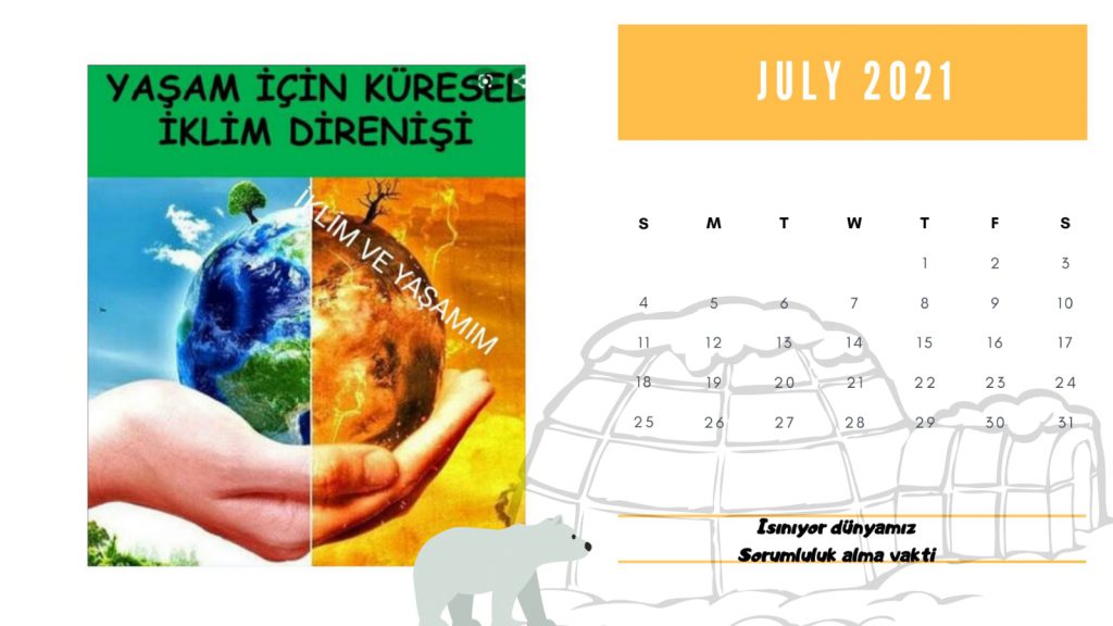 İKLİM VE YAŞAMIM TAKVİMİ (CLIMATE AND CALENDAR OF LIFE) by Merve Altunyurt - Illustrated by İKLİM VE YAŞAMIM - Ourboox.com