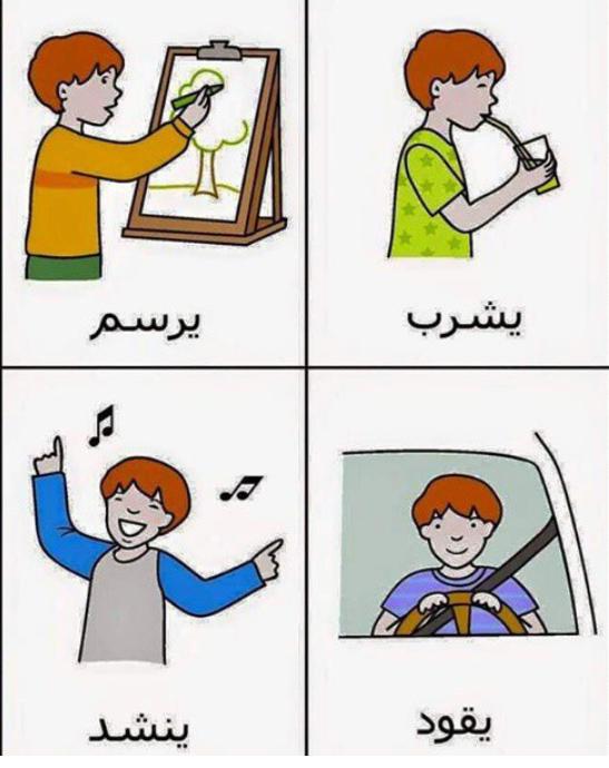 الافعال by haya taya - Illustrated by هيا تاية - Ourboox.com