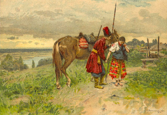 "Ця дівчина не просто так, Маруся. Це – голос наш. Це – пісня. Це – душа. Коли в похід виходила батава, Її піснями плакала Полтава. Що нам було потрібно на війні? Шаблі, знамена і її пісні"