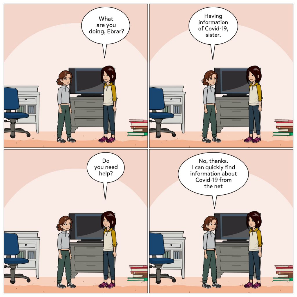 My Pandemic Diary Comic Book by Sevim Haskaya - Illustrated by Mehmet Selahattin Çolak Primary School - Ourboox.com