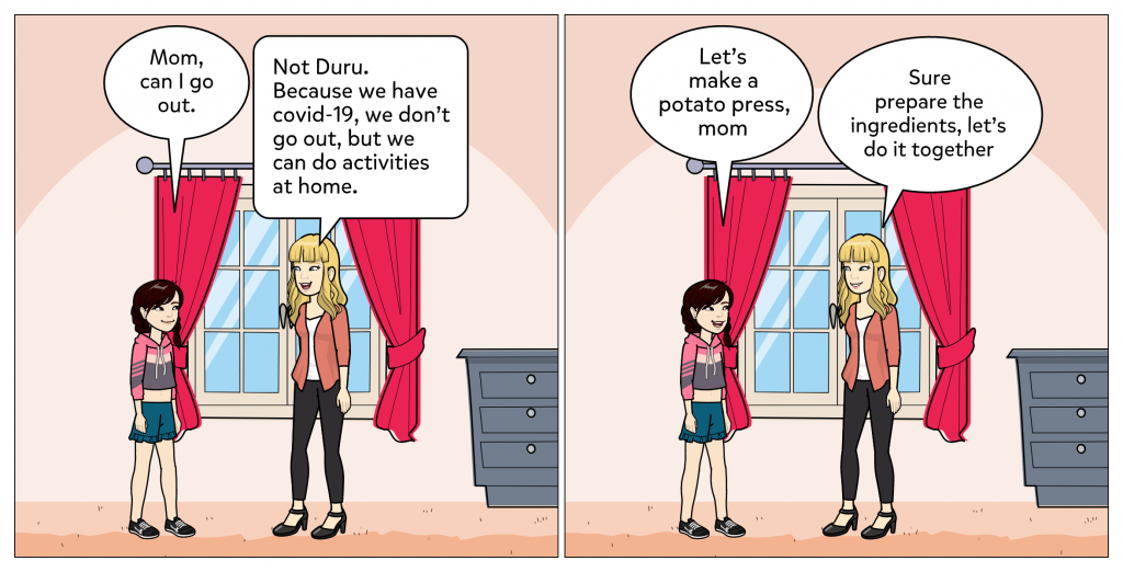 My Pandemic Diary Comic Book by Sevim Haskaya - Illustrated by Mehmet Selahattin Çolak Primary School - Ourboox.com