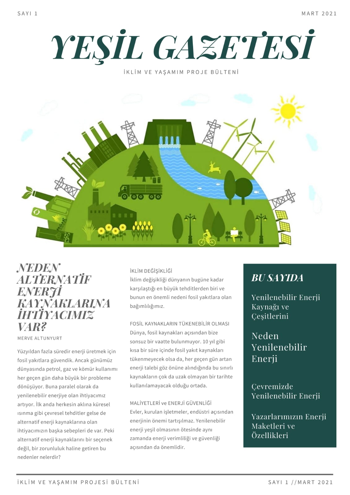 YEŞİL GAZETESİ by Merve Altunyurt - Ourboox.com