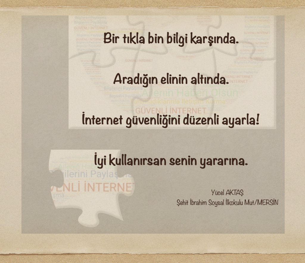 GÜVENLİ İNTERNET GÜNÜ ŞİİRLERİMİZ by Yücel Aktaş - Ourboox.com