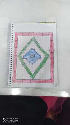 Kilim is the mirror of the heart, the heart is sound project student motif designs by Zarife ÖZKAN - Ourboox.com