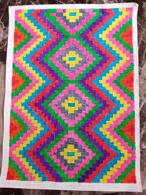 Kilim is the mirror of the heart, the heart is sound project student motif designs by Zarife ÖZKAN - Ourboox.com