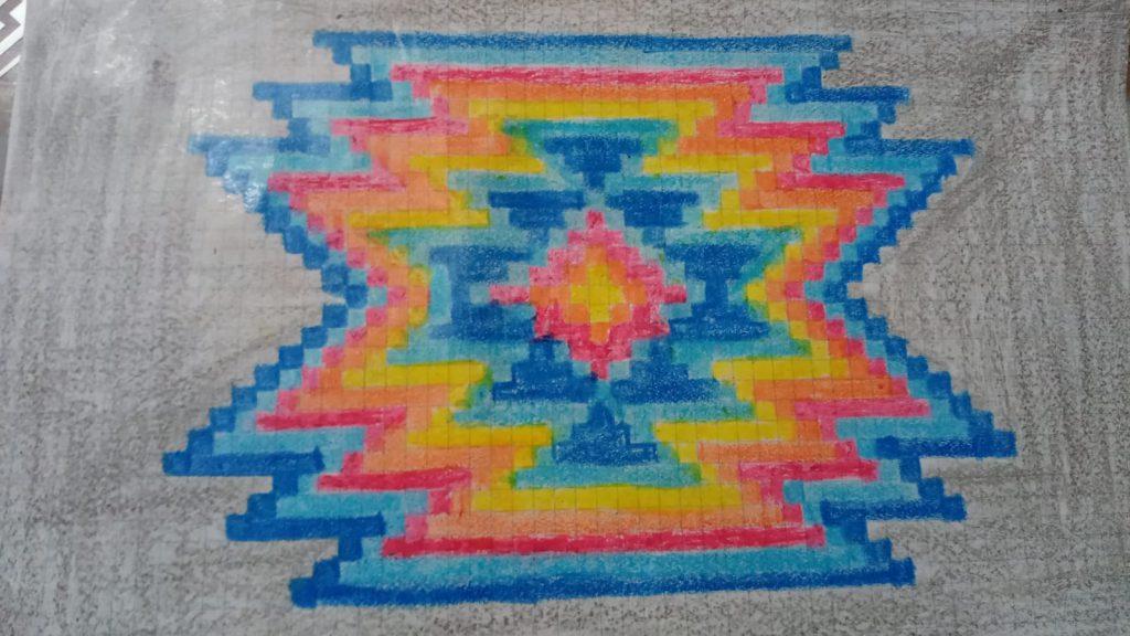 Kilim is the mirror of the heart, the heart is sound project student motif designs by Zarife ÖZKAN - Ourboox.com