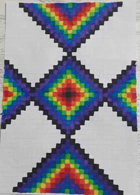 Kilim is the mirror of the heart, the heart is sound project student motif designs by Zarife ÖZKAN - Ourboox.com