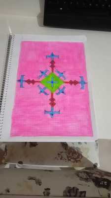 Kilim is the mirror of the heart, the heart is sound project student motif designs by Zarife ÖZKAN - Ourboox.com