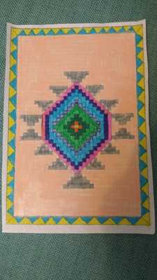 Kilim is the mirror of the heart, the heart is sound project student motif designs by Zarife ÖZKAN - Ourboox.com