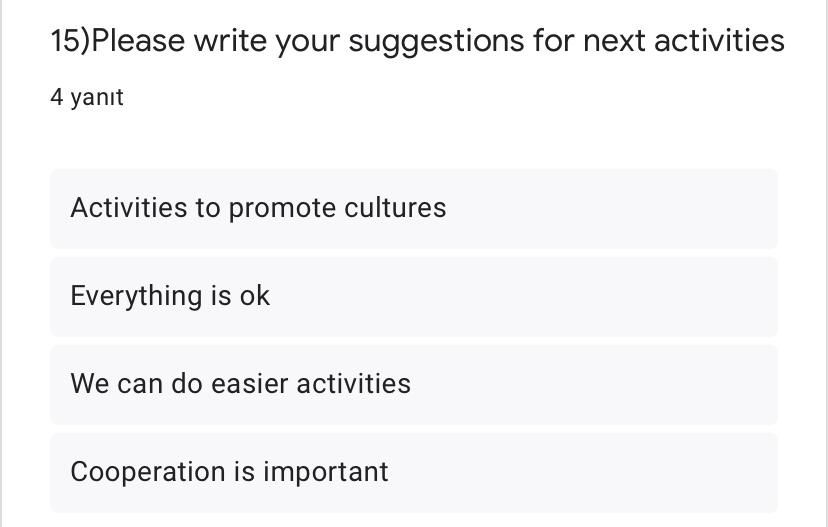 OCTOBER EVALUATION RESULTS-TEACHERS by Yaprak Zengin Ateşler - Ourboox.com