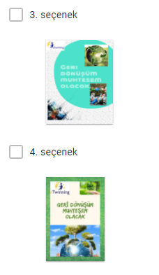 GERİ DÖNÜŞÜM MUHTEŞEM OLACAK eTwinning PROJESİ LOGO VE AFİŞ ANKETLERİ VE SONUÇLARI by Gülsüm KOCAKAPLAN AÇIKYER - Ourboox.com