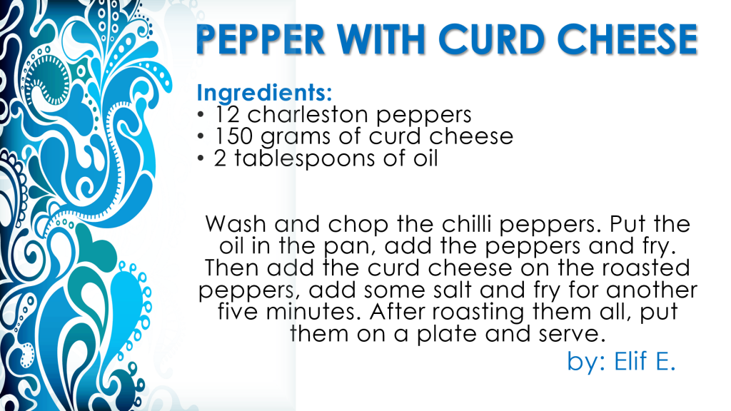 TURKISH COOK BOOK by Namık Kemal Secondry School - Illustrated by Namık Kemal Secondry School - Ourboox.com