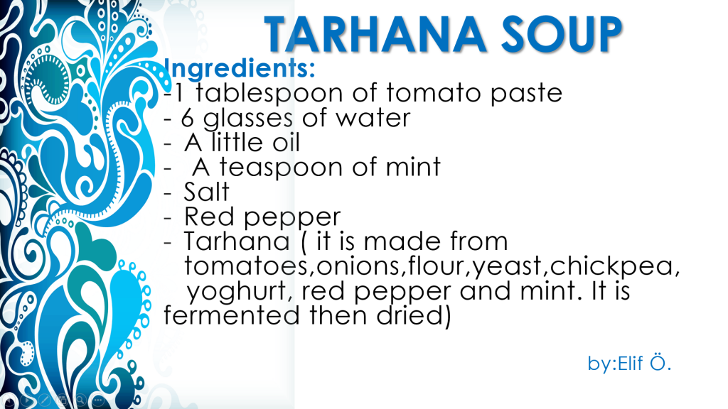 TURKISH COOK BOOK by Namık Kemal Secondry School - Illustrated by Namık Kemal Secondry School - Ourboox.com