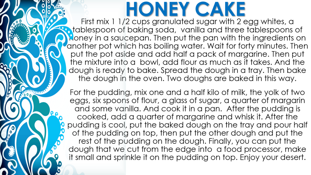 TURKISH COOK BOOK by Namık Kemal Secondry School - Illustrated by Namık Kemal Secondry School - Ourboox.com