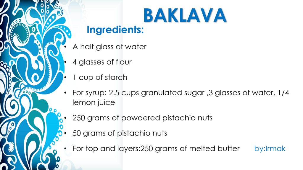 TURKISH COOK BOOK by Namık Kemal Secondry School - Illustrated by Namık Kemal Secondry School - Ourboox.com