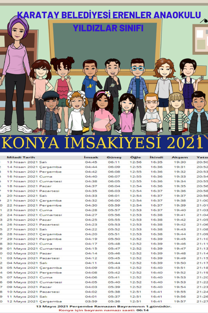 BİR DAMLA DA SEN OL PROJESİ RAMAZAN İMSAKİYEMİZ by SEHER UYAR - Illustrated by BİR DAMLA DA SEN OL PROJESİ RAMAZAN İMSAKİYESİ - Ourboox.com