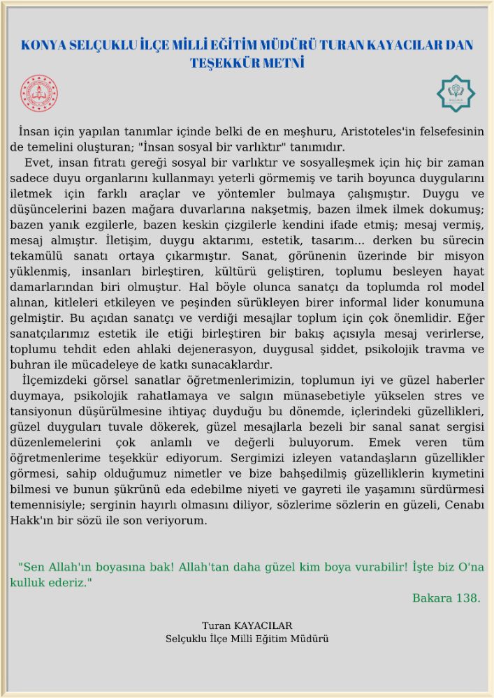 ÇEVRİMİÇİ BAHAR SERGİSİ by KONYA İL MİLLİ EĞİTİM MÜDÜRLÜĞÜ - Ourboox.com