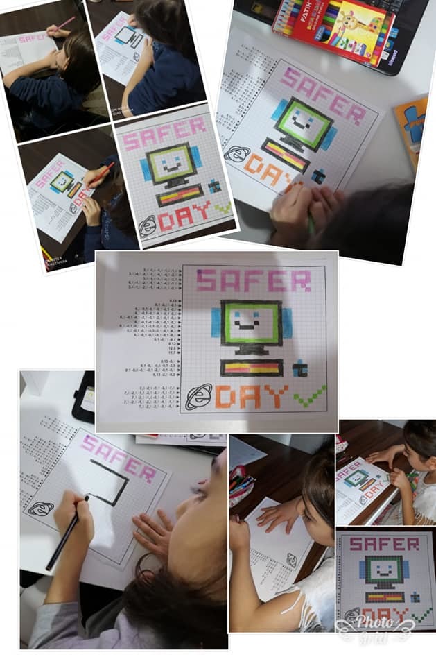 Safe Internet Day 2020(Güvenli İnternet Günü) Fun learning during the pandemic period-Pandemi döneminde eğlenceli öğrenme by Şule - Illustrated by Safer İnternet Day E Book - Ourboox.com