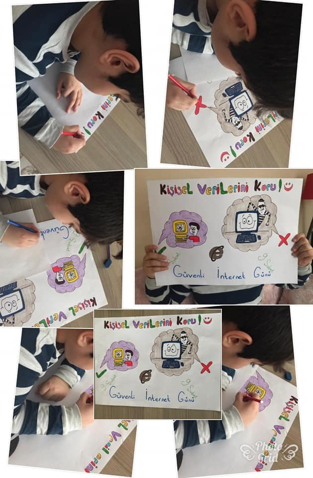 Safe Internet Day 2020(Güvenli İnternet Günü) Fun learning during the pandemic period-Pandemi döneminde eğlenceli öğrenme by Şule - Illustrated by Safer İnternet Day E Book - Ourboox.com