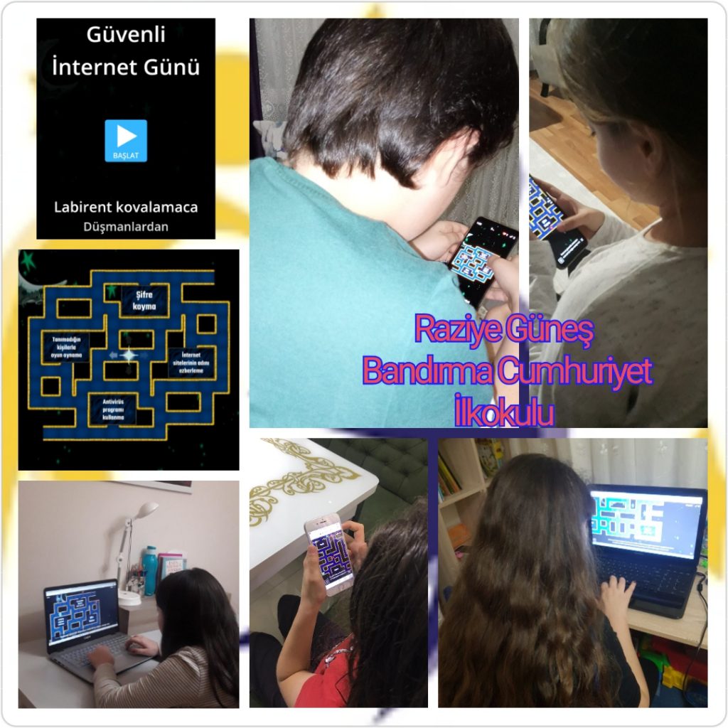 Safe Internet Day 2020(Güvenli İnternet Günü) Fun learning during the pandemic period-Pandemi döneminde eğlenceli öğrenme by Şule - Illustrated by Safer İnternet Day E Book - Ourboox.com