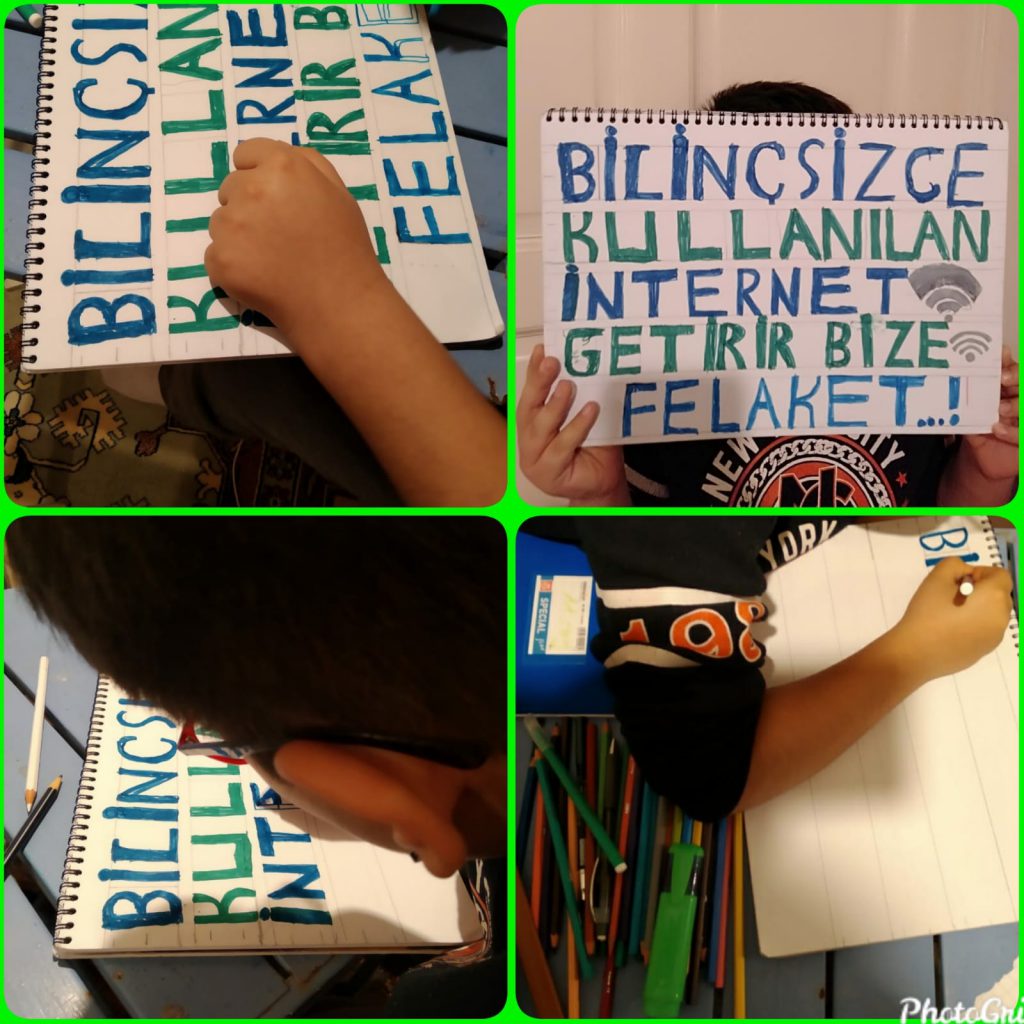 Safe Internet Day 2020(Güvenli İnternet Günü) Fun learning during the pandemic period-Pandemi döneminde eğlenceli öğrenme by Şule - Illustrated by Safer İnternet Day E Book - Ourboox.com