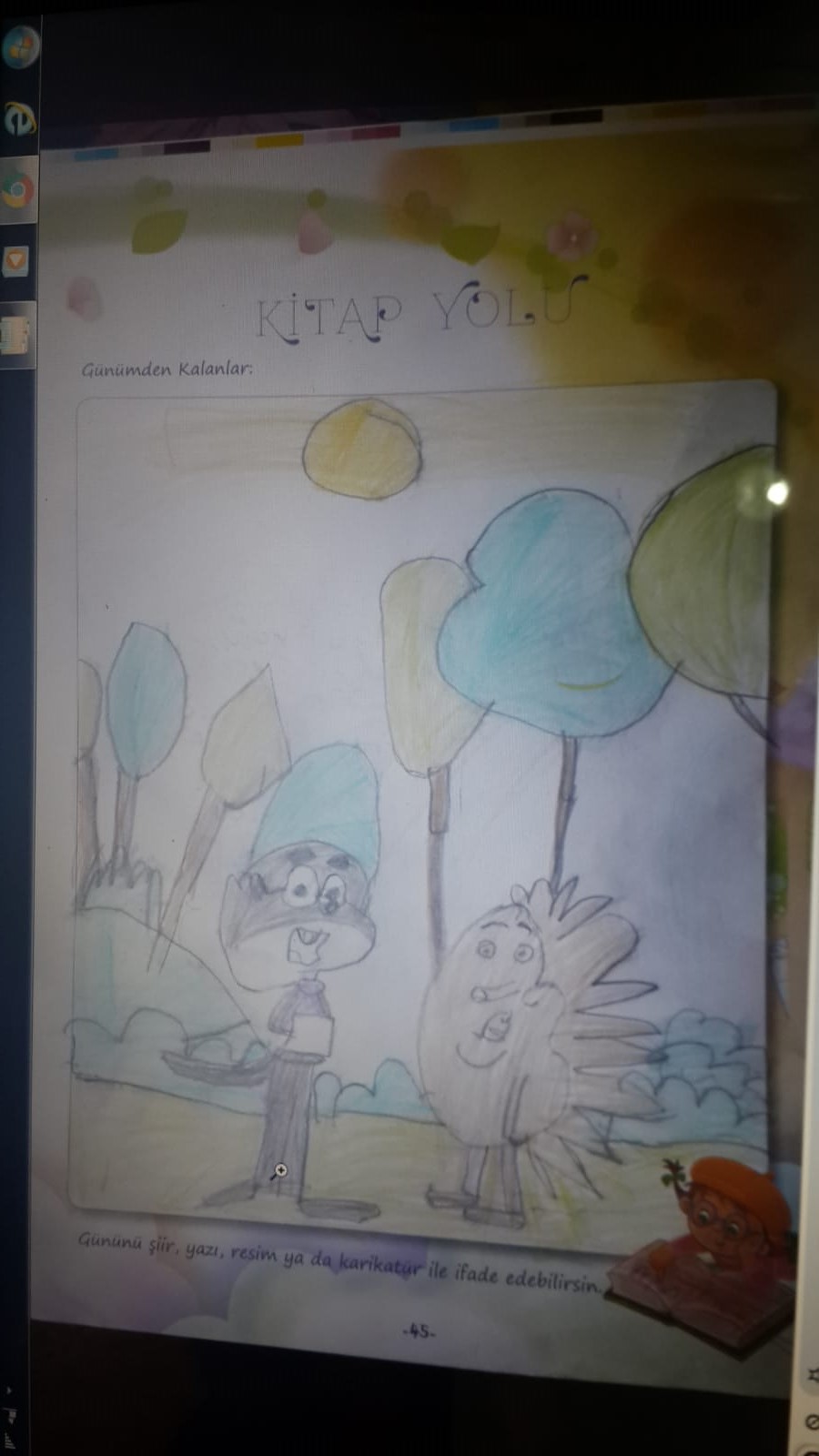 OKUYORUM,DİNLİYORUM VE RESMİNİ YAPIYORUM by bahadır - Ourboox.com