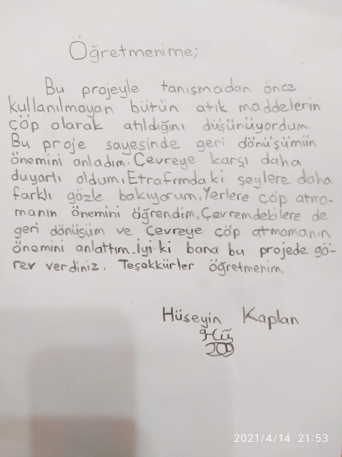 DÜNÜN ÇOCUKLARI BUGÜNÜN ÇOCUKLARINI ANLAMIYOR PROJE MEKTUPLARI by Ömür - Ourboox.com