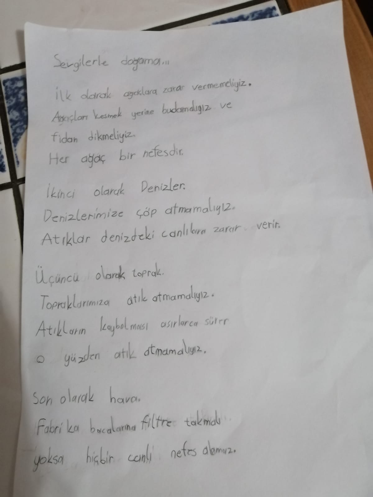 DÜNÜN ÇOCUKLARI BUGÜNÜN ÇOCUKLARINI ANLAMIYOR PROJE MEKTUPLARI by Ömür - Ourboox.com