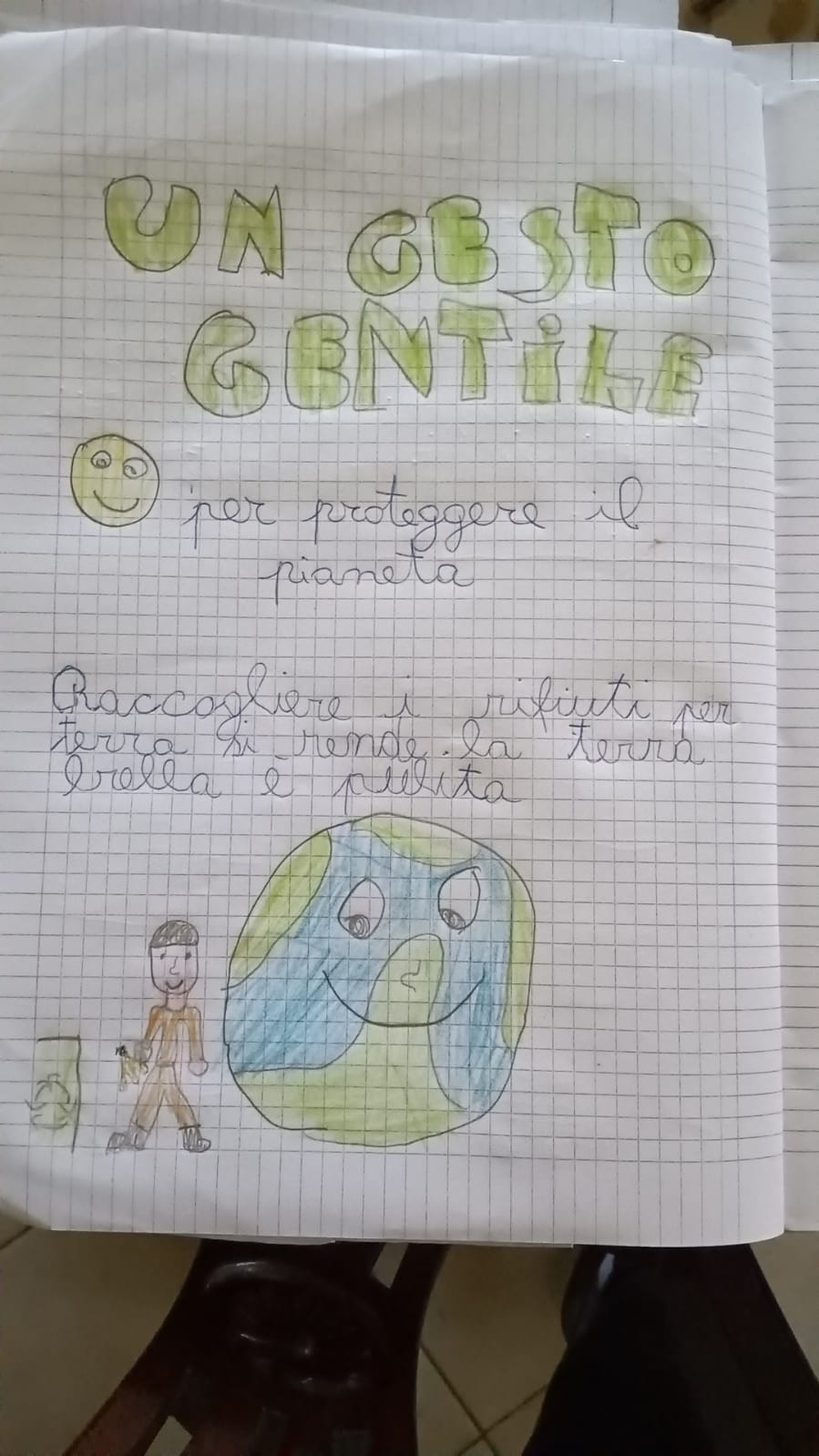 gesti gentili per proteggere il pianeta by Temis Stefania - Illustrated by classi seconde  - Ourboox.com