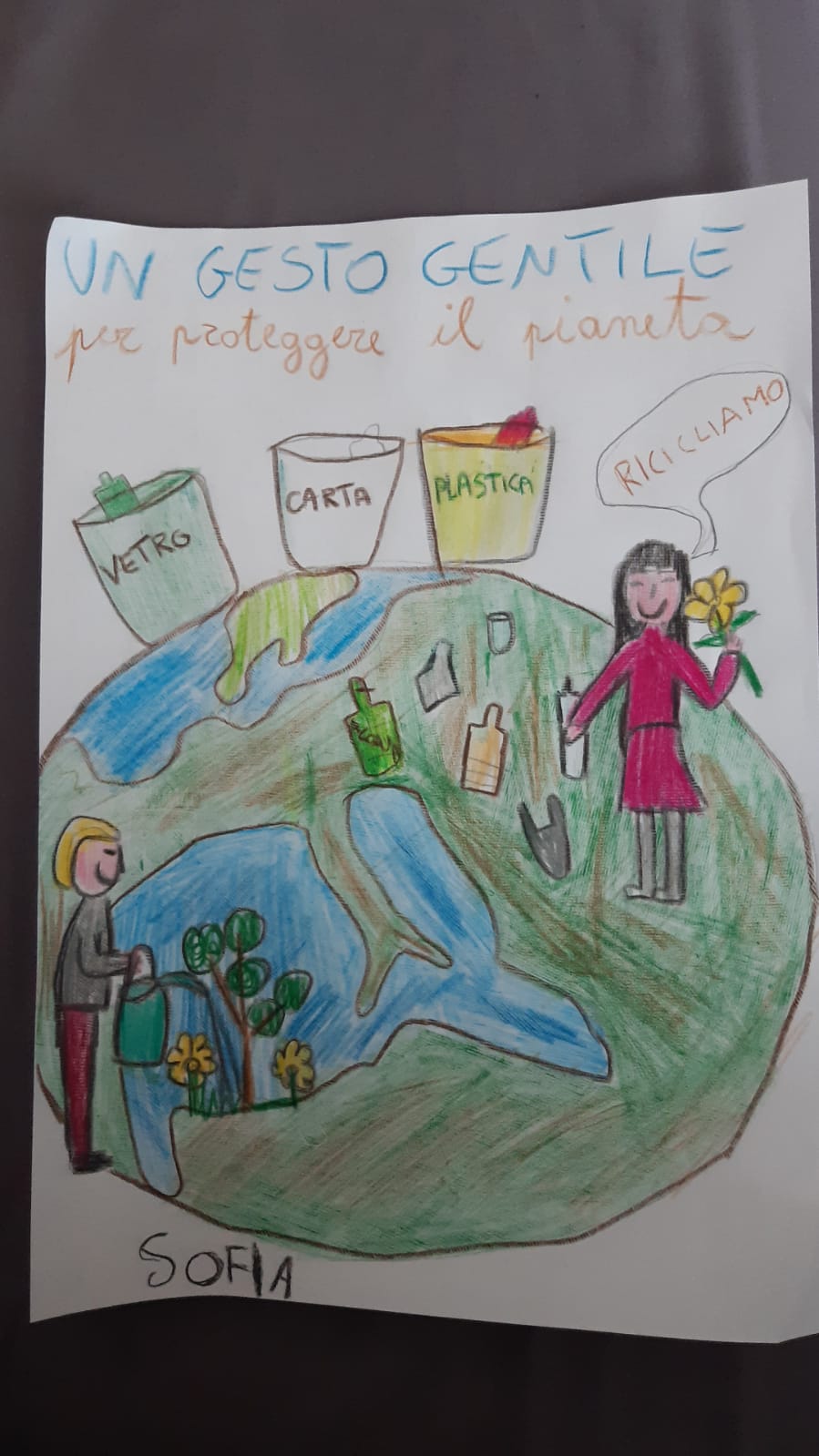 gesti gentili per proteggere il pianeta by Temis Stefania - Illustrated by classi seconde  - Ourboox.com